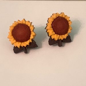 Sunflower Pierced Earrings